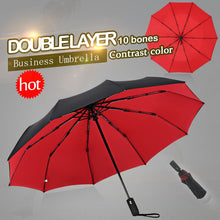 Load image into Gallery viewer, Windproof Double Automatic Folding Umbrella Female Male Ten Bone Car Luxury Large Business Umbrellas Men Rain Women Gift Parasol