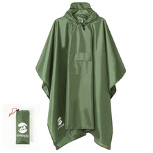 Load image into Gallery viewer, Hooded Rain Poncho Waterproof Raincoat Jacket for Men Women Adults
