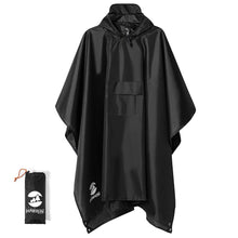 Load image into Gallery viewer, Hooded Rain Poncho Waterproof Raincoat Jacket for Men Women Adults
