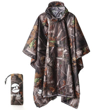 Load image into Gallery viewer, Hooded Rain Poncho Waterproof Raincoat Jacket for Men Women Adults
