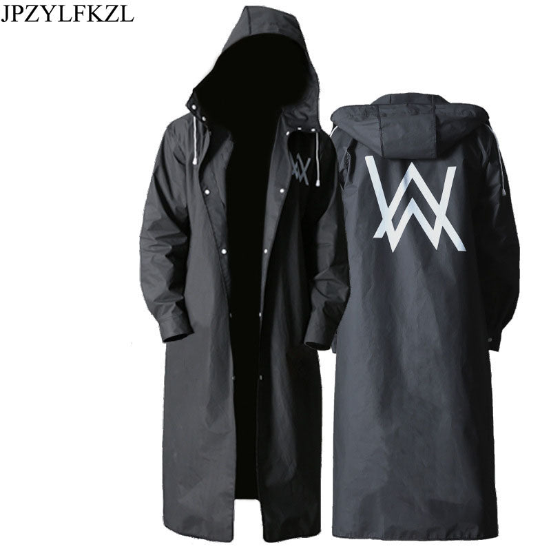 JPZYLFKZL Stylish EVA Walker Outdoor – Pattern Black Adult Raincoat Store Alan Marli
