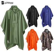 Load image into Gallery viewer, Hooded Rain Poncho Waterproof Raincoat Jacket for Men Women Adults
