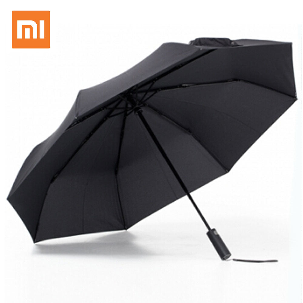 Xiaomi Automatic black folding umbrella windproof waterproof UV umbrella men and women shade in summer and winter